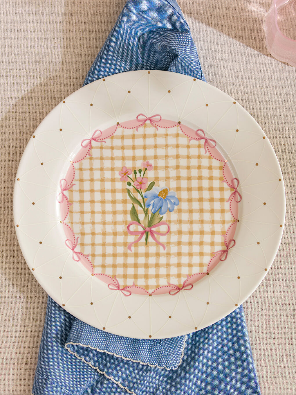 Разноцветный Тарелка-1