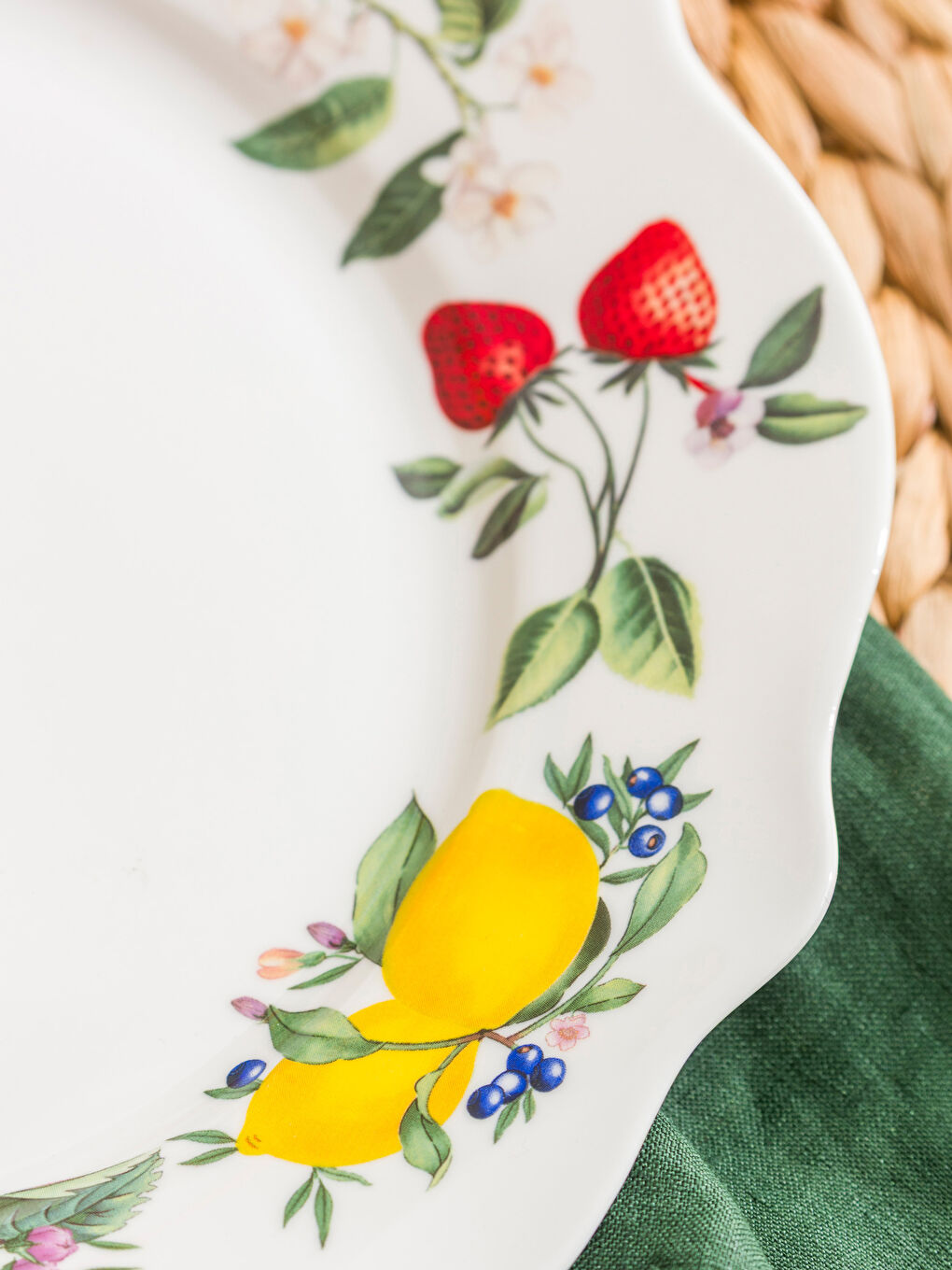 Karışık Baskılı Porselen Servis Tabağı 27 cm-2