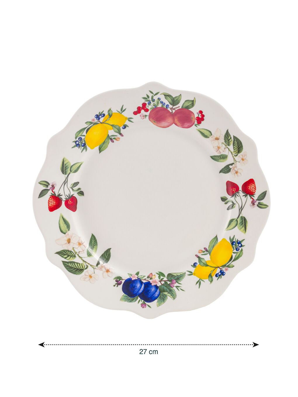 Karışık Baskılı Porselen Servis Tabağı 27 cm-3