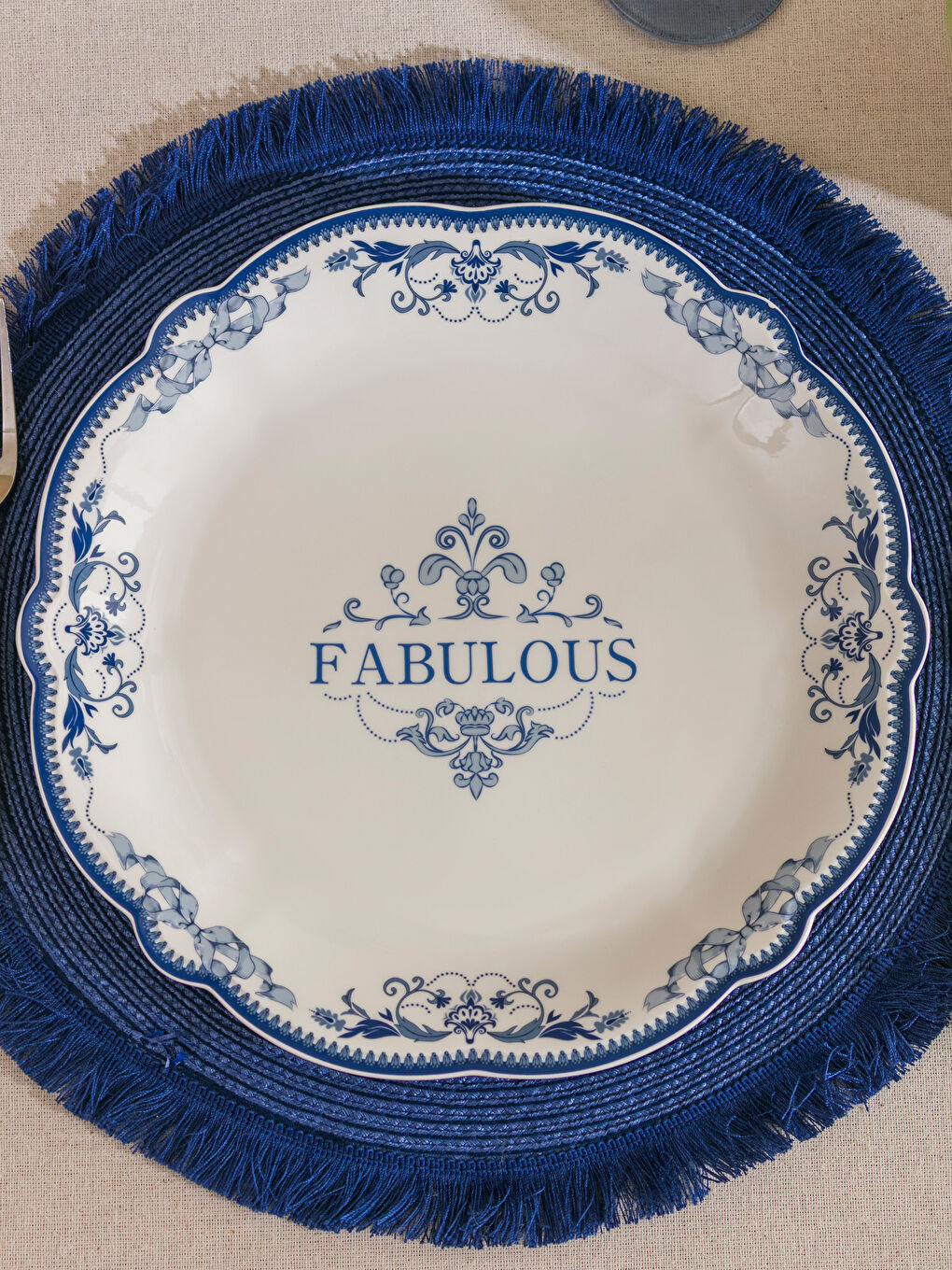 ნაბეჭდი ფაიფურის თეფში 26 სმ-1