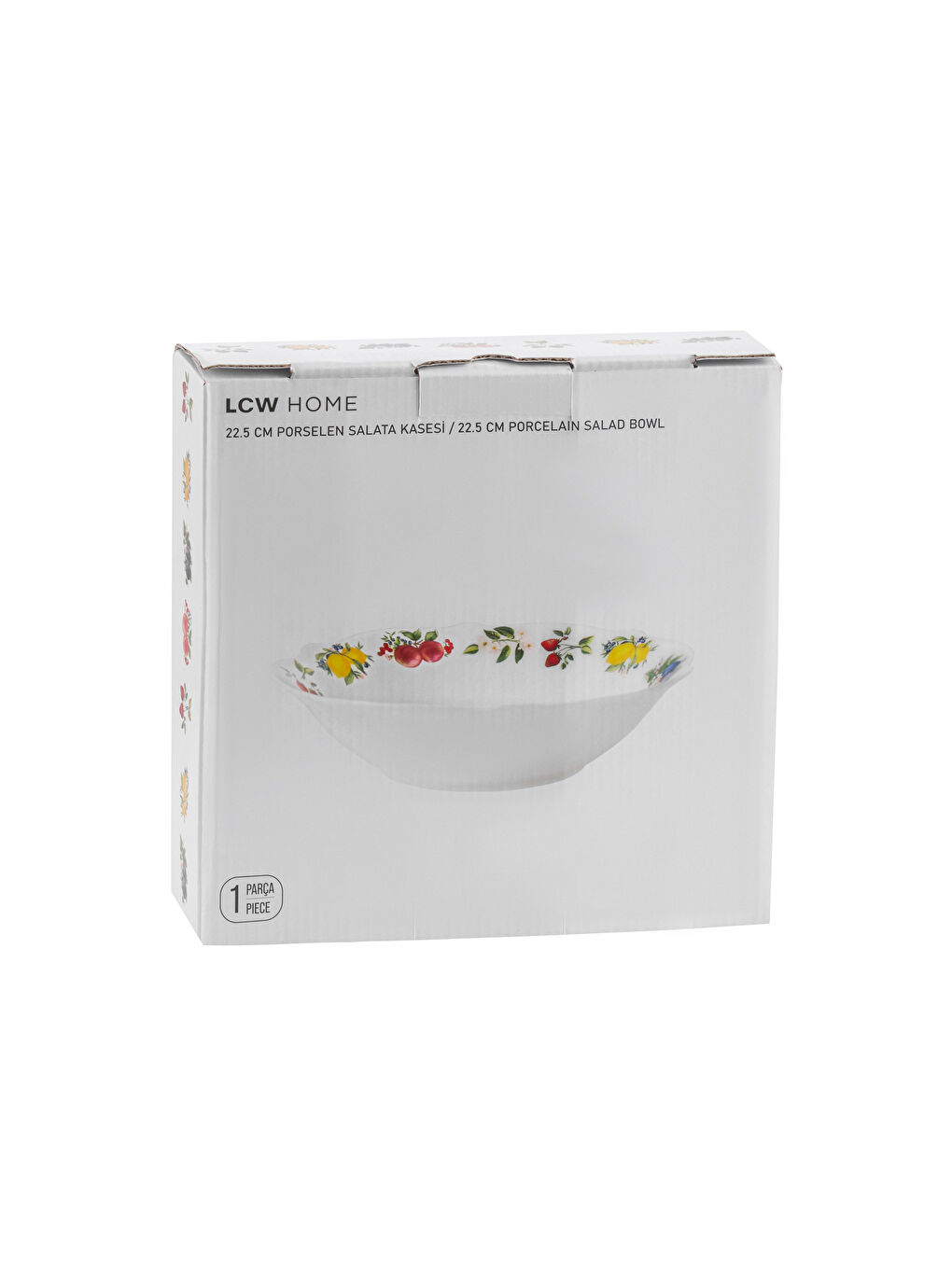 Printed Porcelain Salad Bowl 22 cm-3