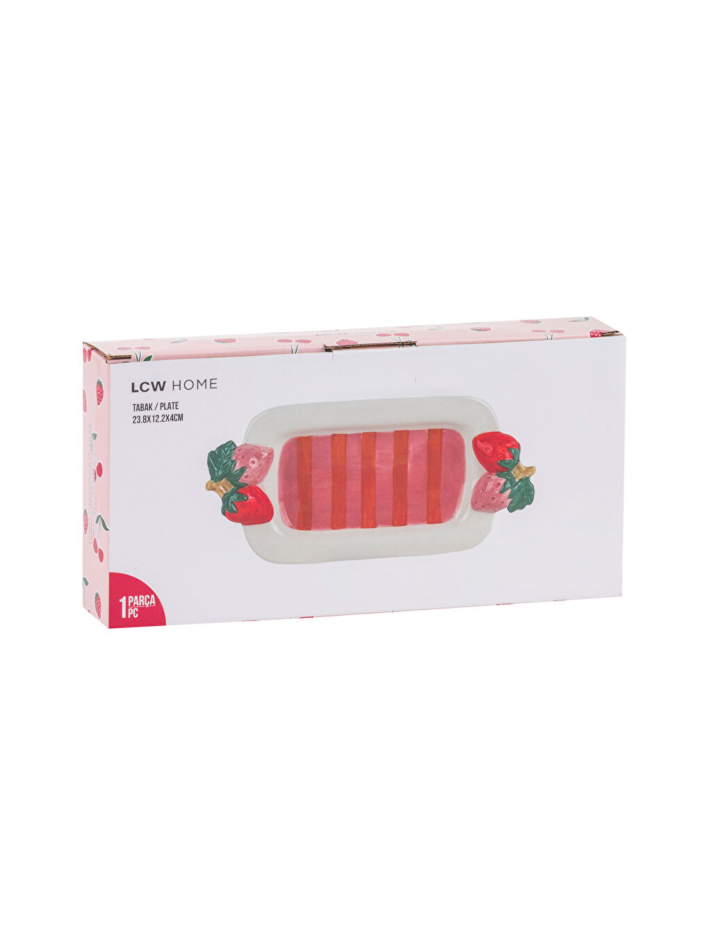 Karışık Çilek Baskılı Sunum Tabağı 23 cm-3