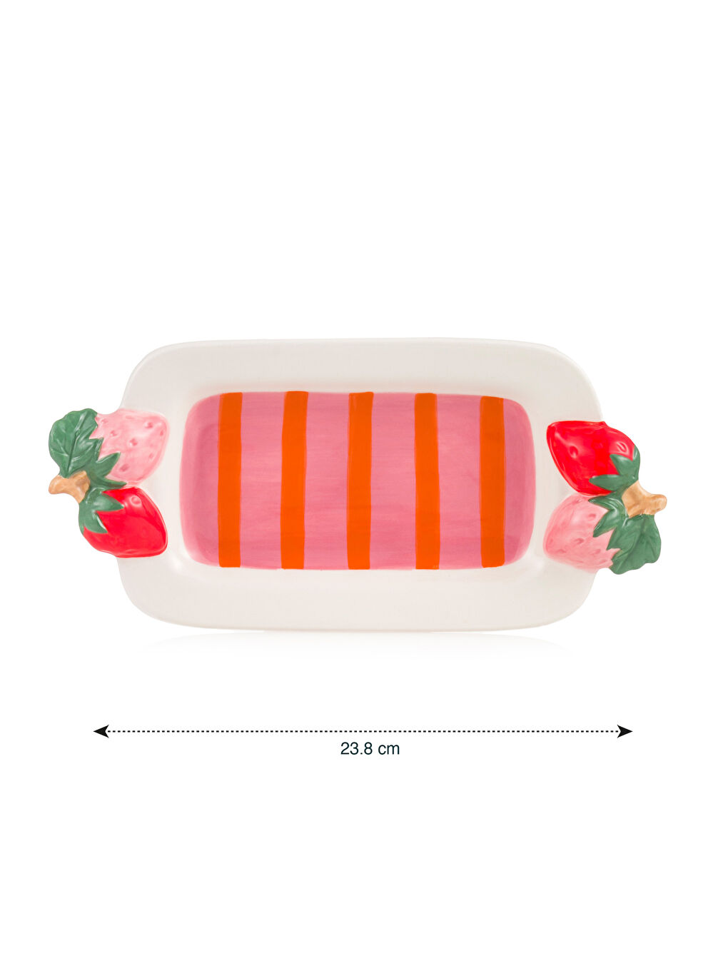 Karışık Çilek Baskılı Sunum Tabağı 23 cm-4