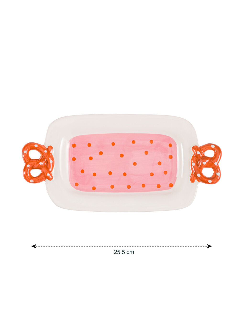 Karışık Desenli Seramik Sunum Tabağı 25 cm-4