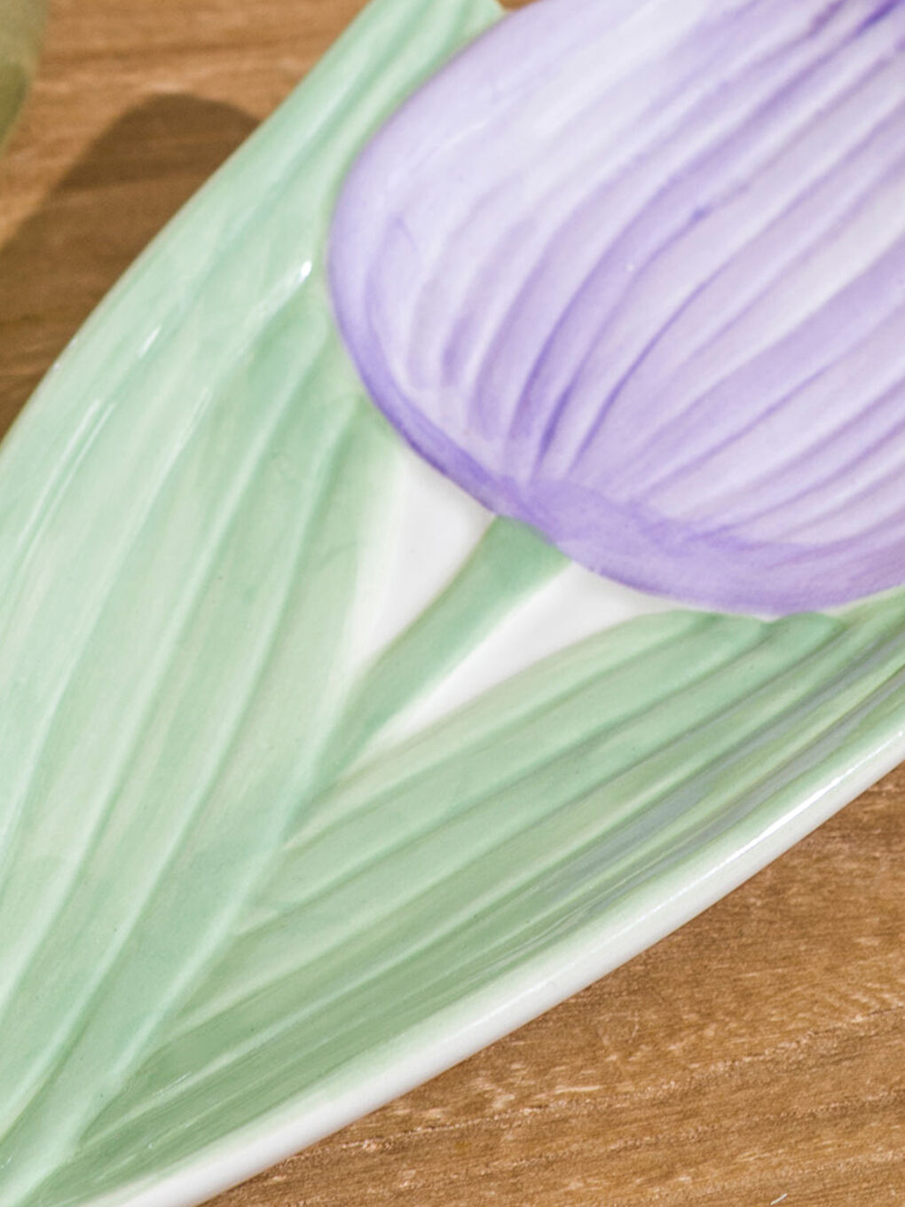 Karışık Çiçek Figürlü Seramik Tabak 20 cm-2