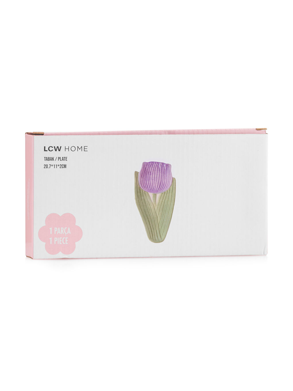 Karışık Çiçek Figürlü Seramik Tabak 20 cm-3