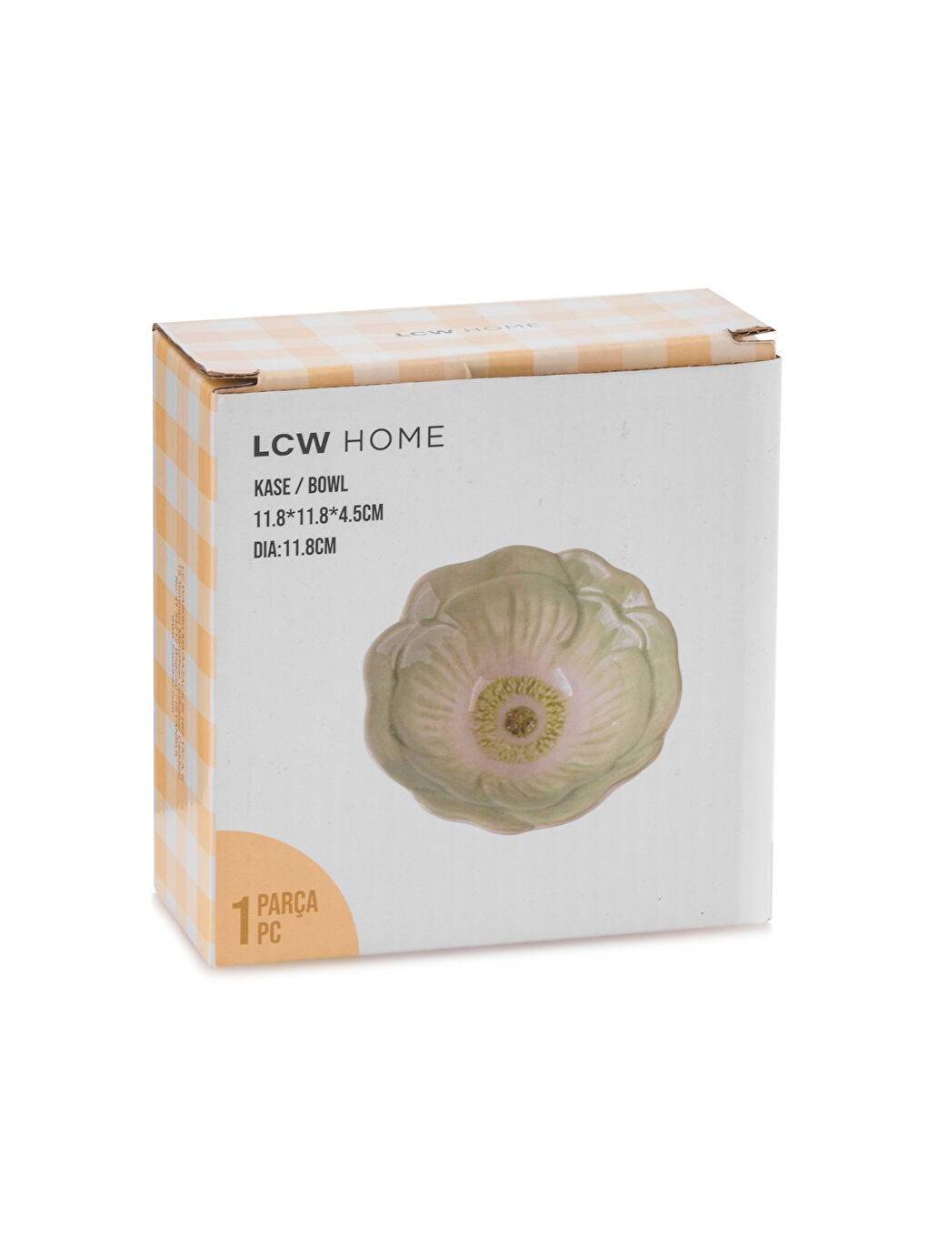 Karışık Çiçek Figürlü Seramik Kase 11 cm-3