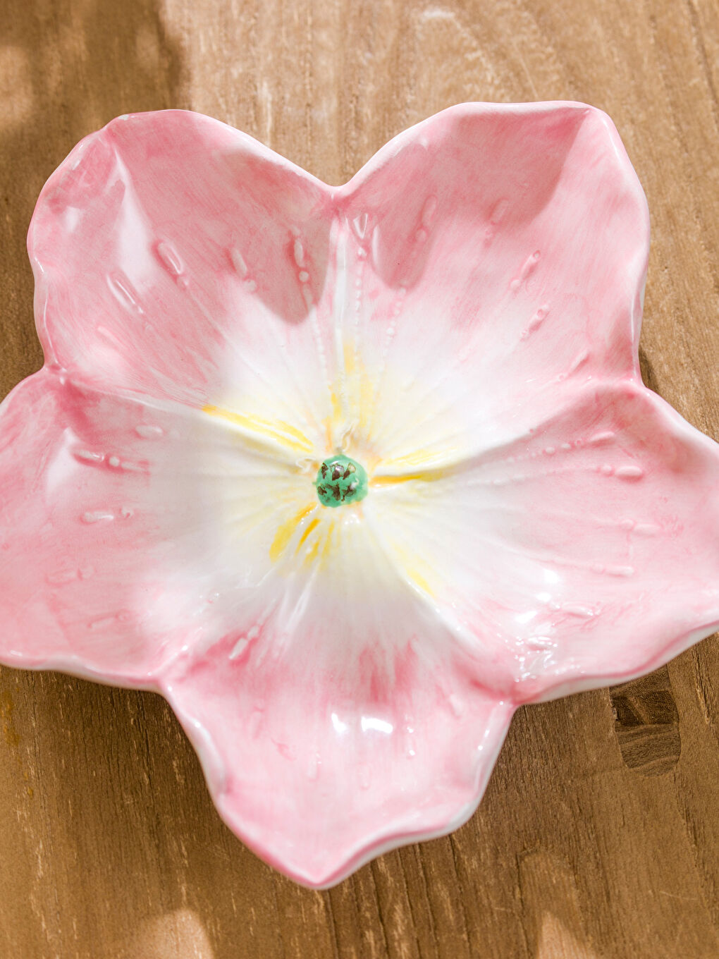 Karışık Çiçek Figürlü Seramik Tabak 14 cm-2