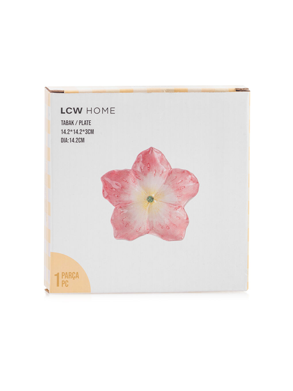 Karışık Çiçek Figürlü Seramik Tabak 14 cm-3