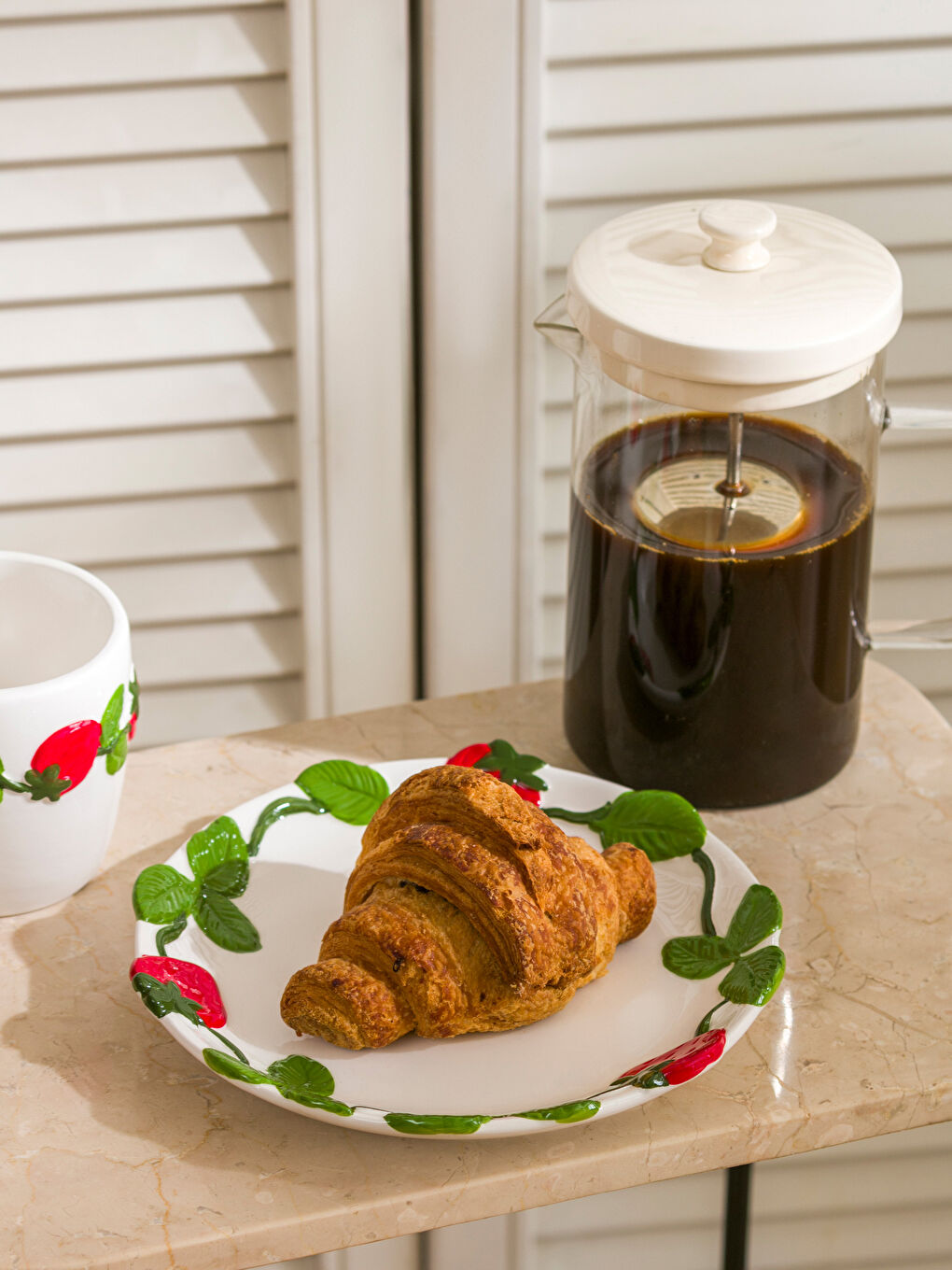 Printed Ceramic Dessert Plate 20 cm