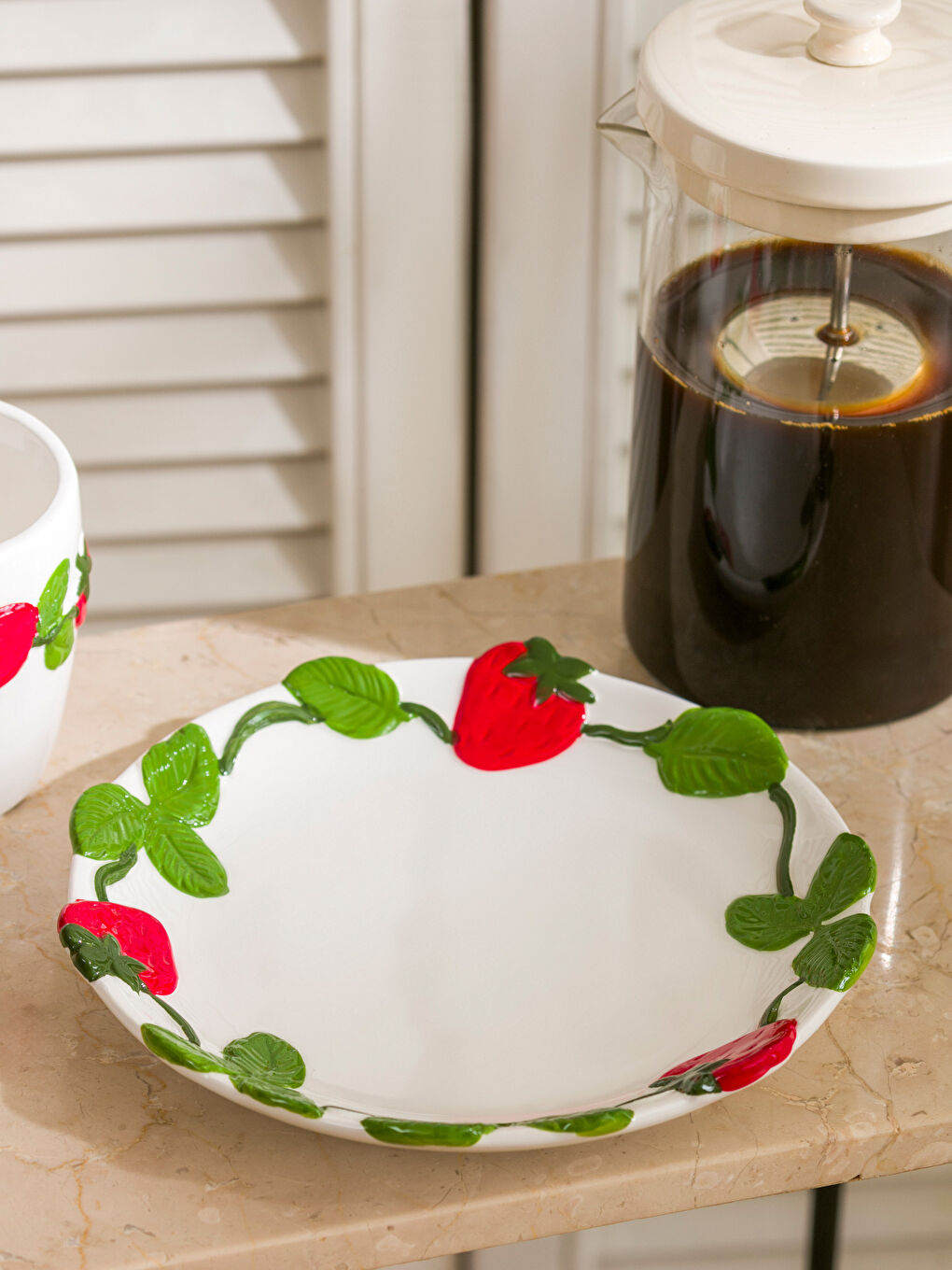 Printed Ceramic Dessert Plate 20 cm-1