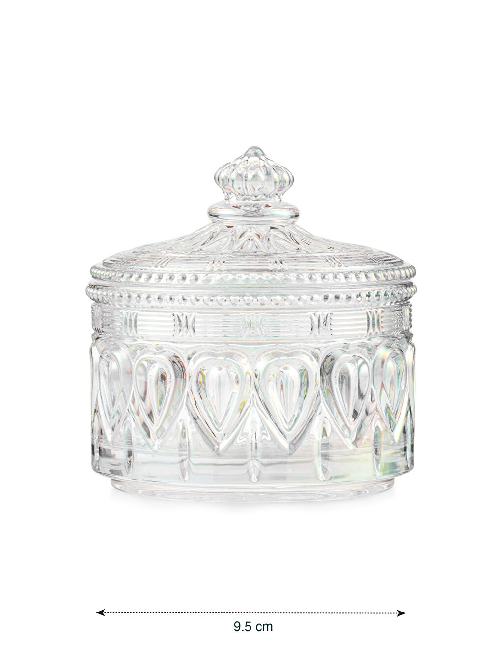 Стеклянная сахарница, 9 см-4