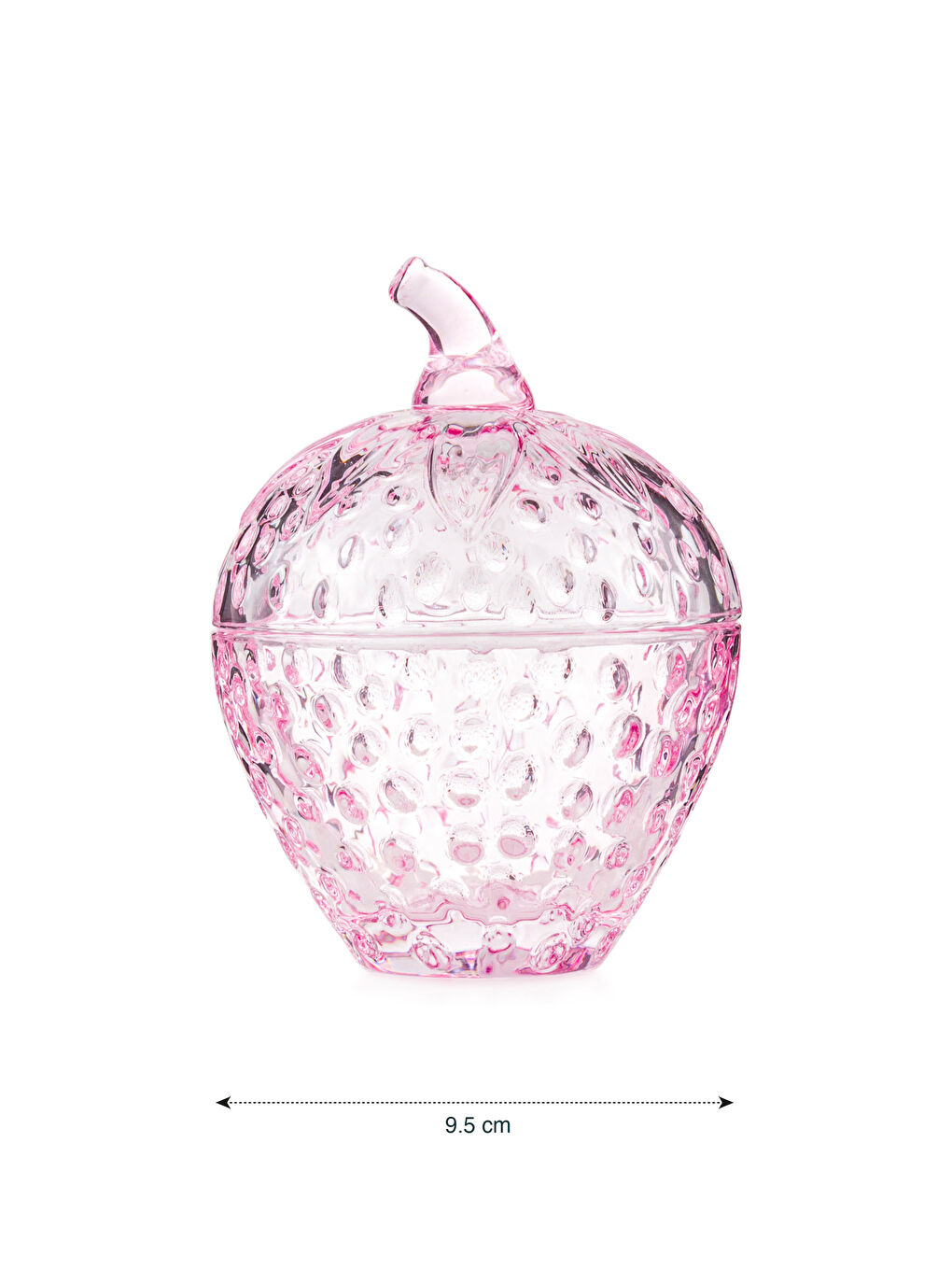 Decorative Glass Sugar Bowl 9 cm-4