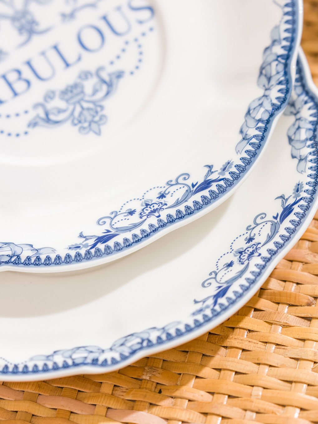 Karışık Baskılı Porselen Çay Tabağı 4'lü-2