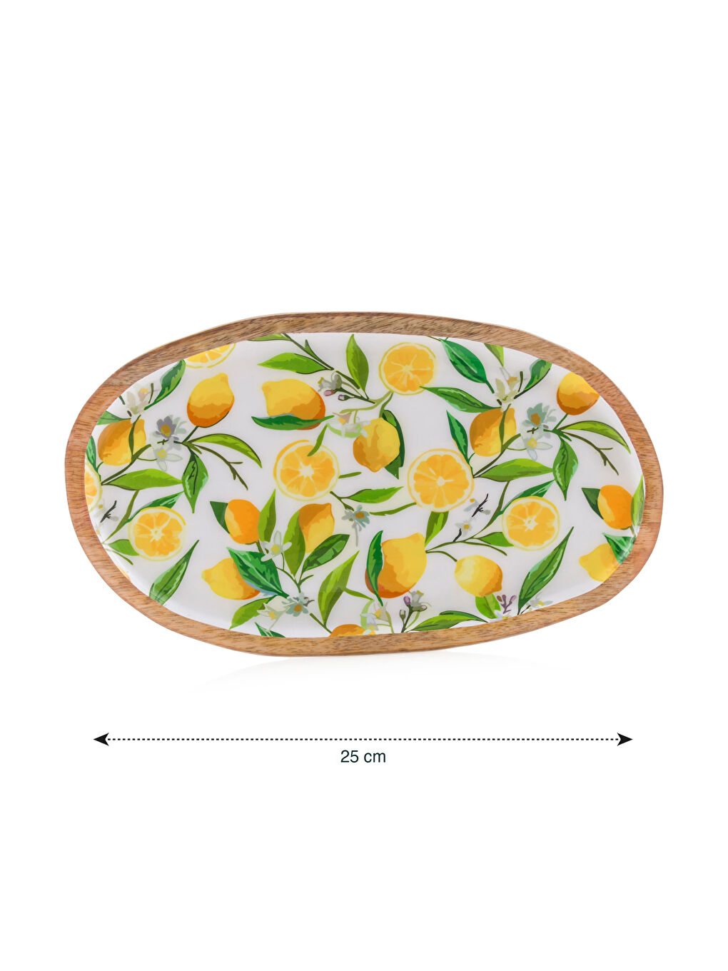 Karışık Ahşap Sunum Tabağı 25 cm-3