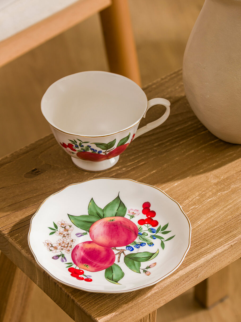 Karışık Baskılı Tek Kişilik Porselen Kahve Fincanı 220 ml-2