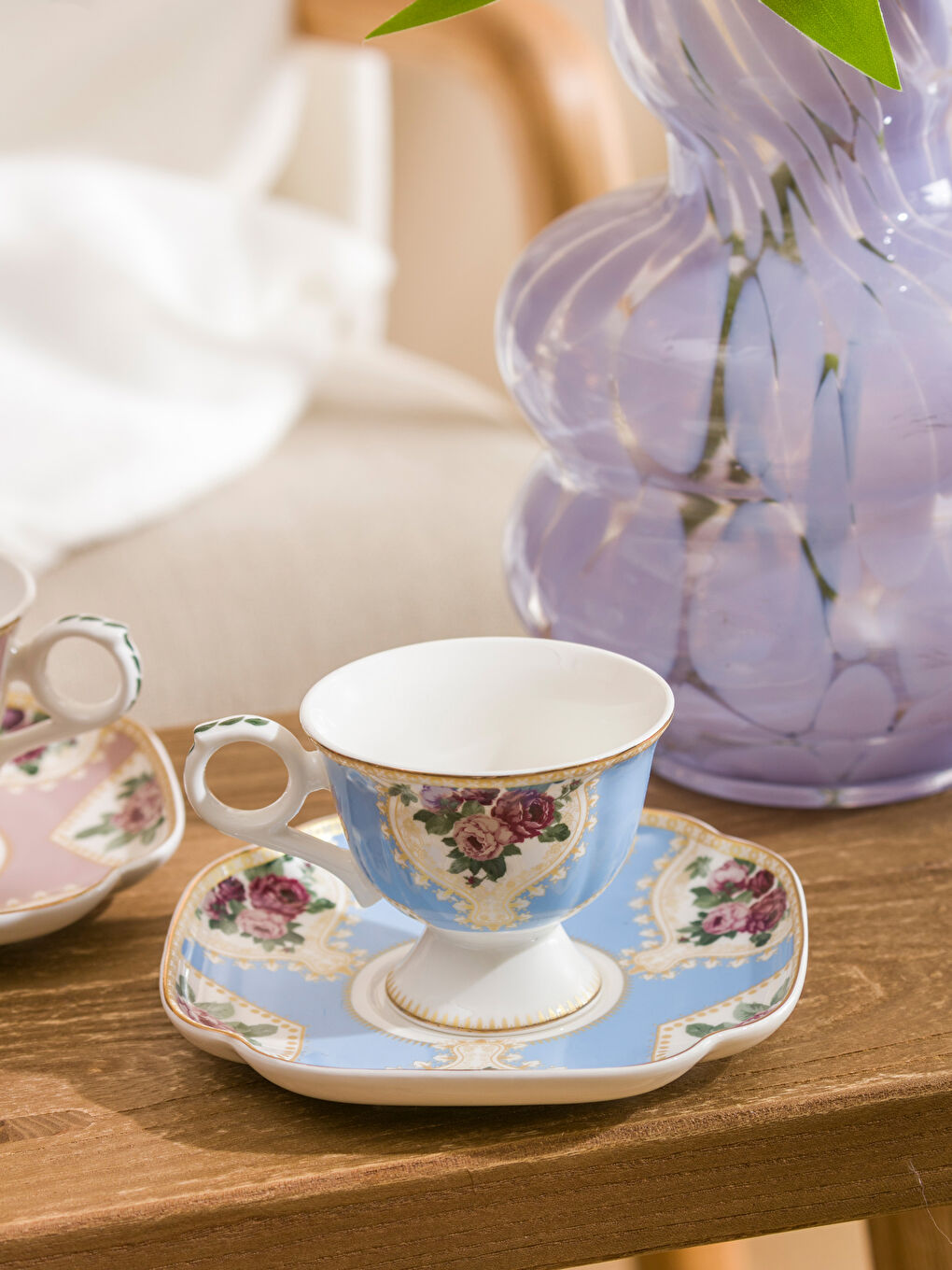 Karışık Baskılı  Porselen Kahve Fincan Takımı 100 Ml-2