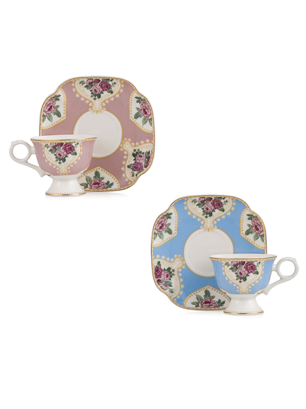 Karışık Baskılı  Porselen Kahve Fincan Takımı 100 Ml-5