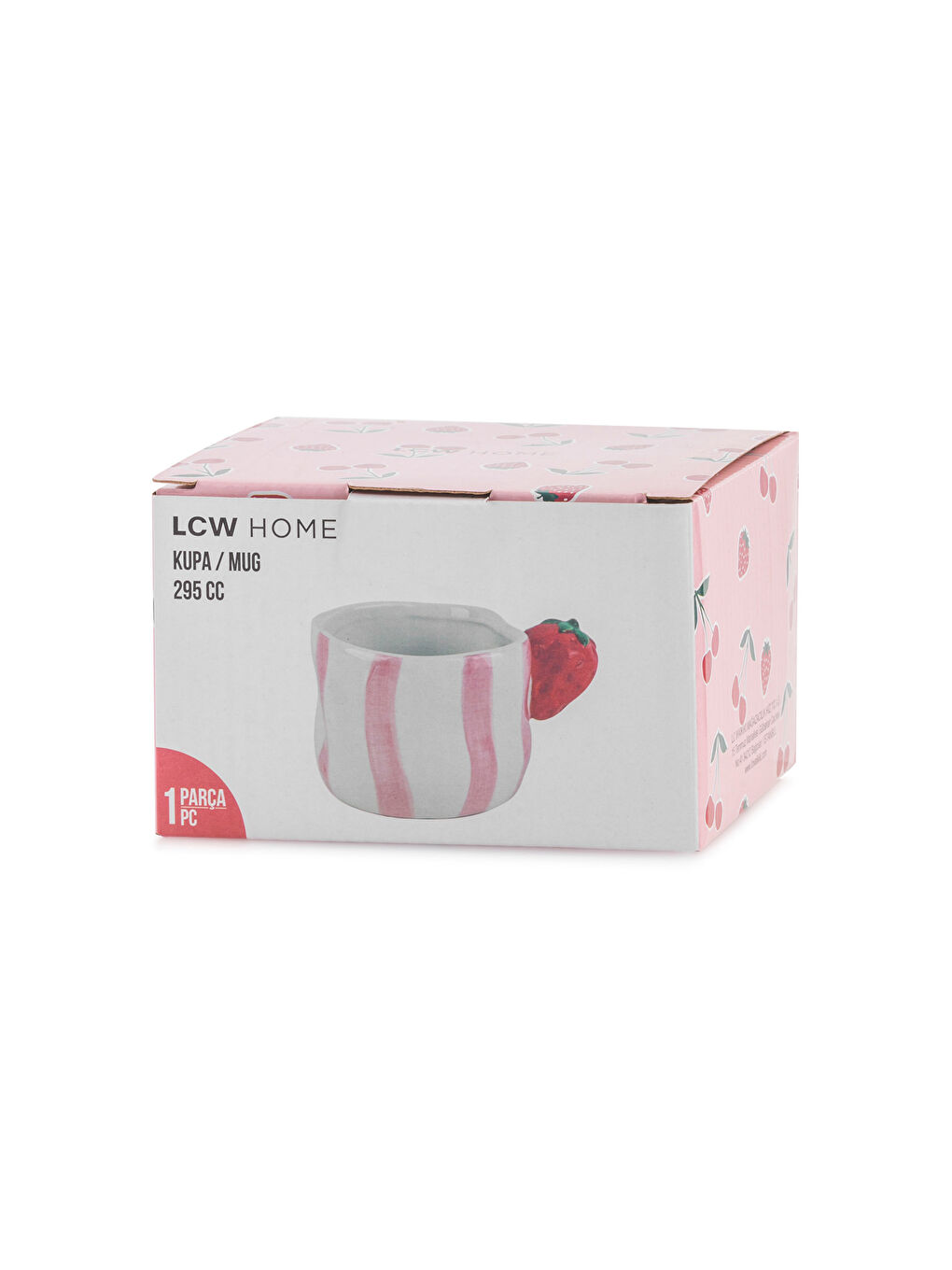 Strawberry Figured Ceramic Mug 295 ml-3
