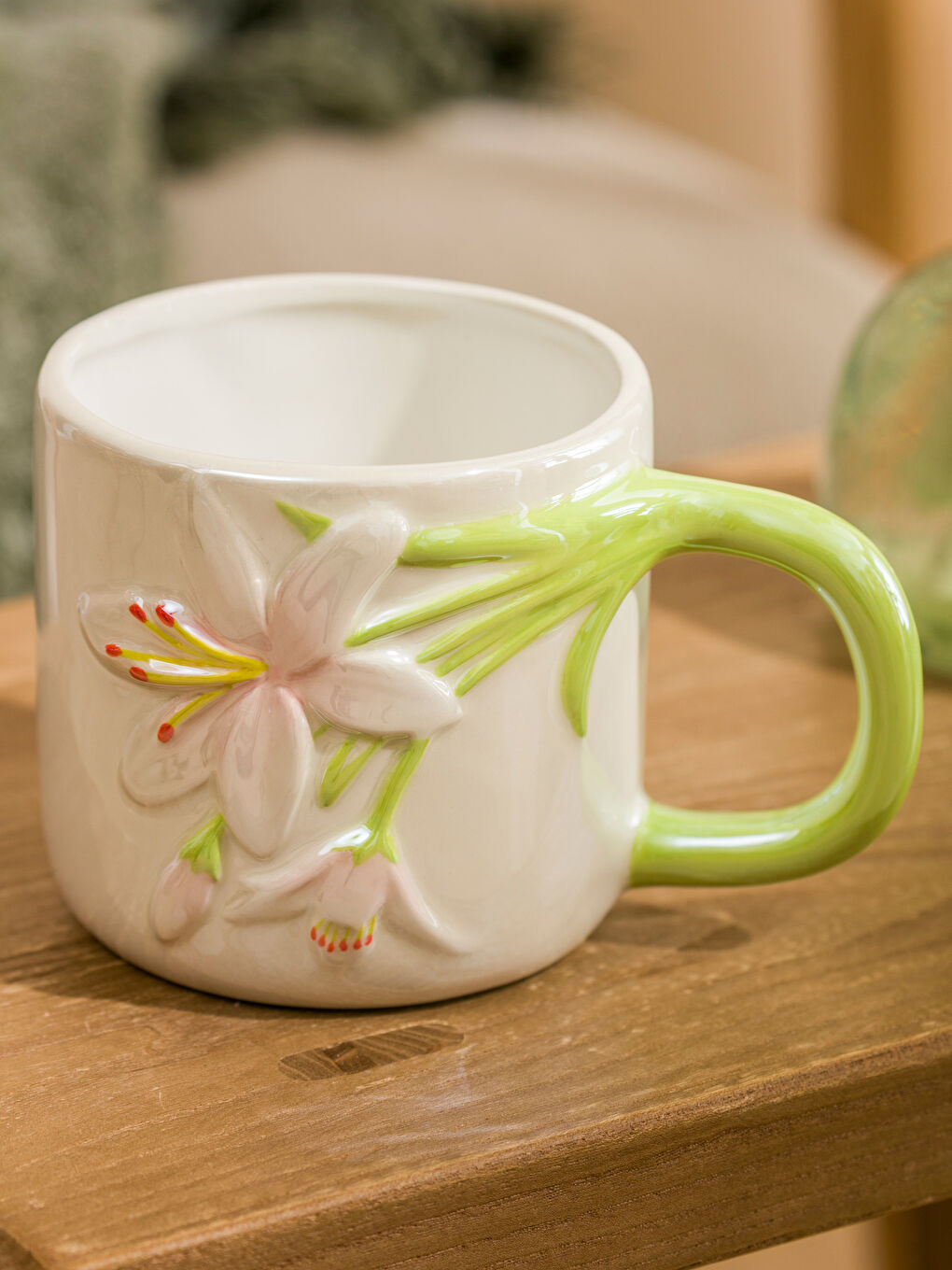 Šolja od porcelana sa cvetnim printom, zapremine 520 ml-2