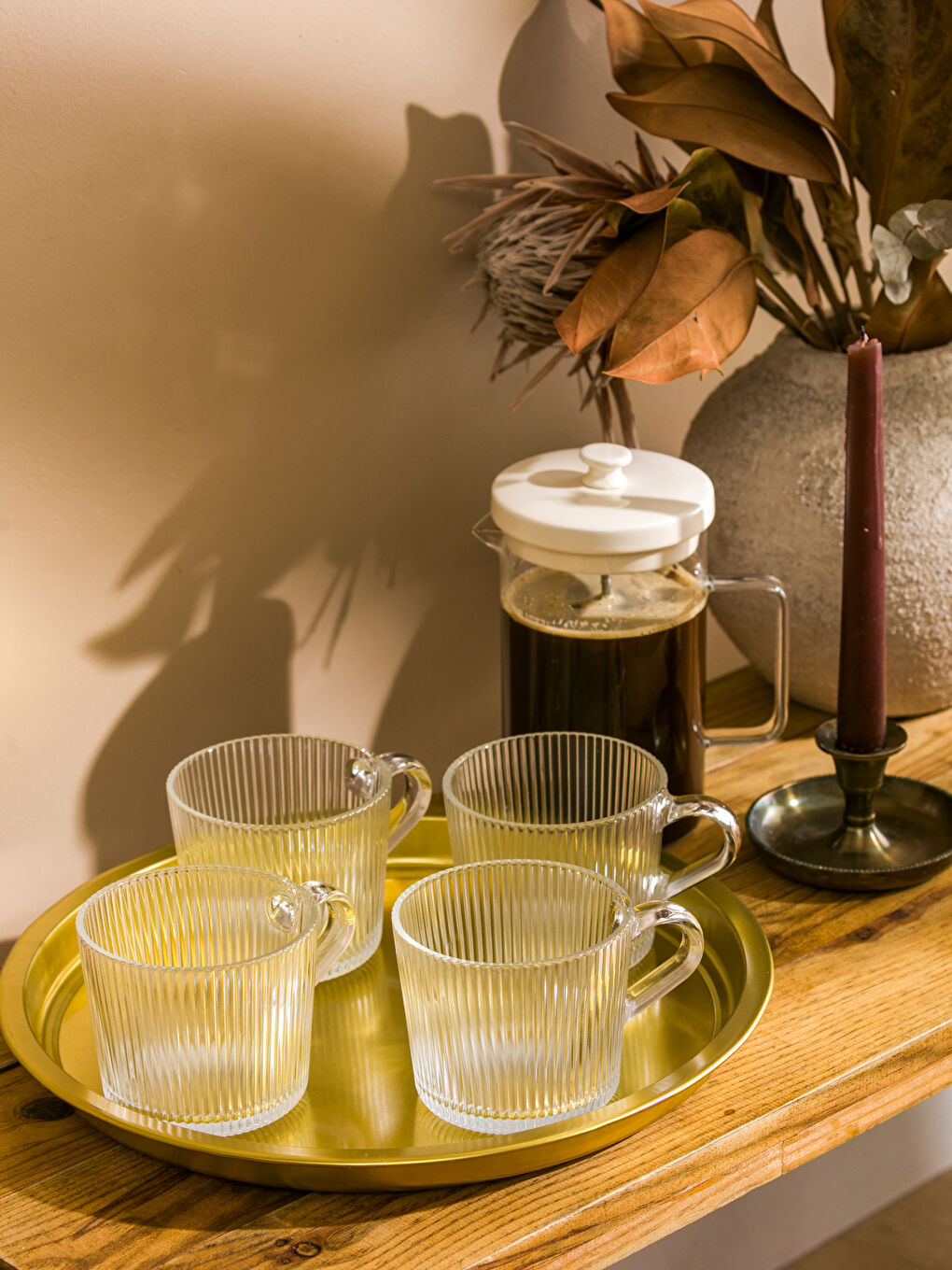 Glass Mug Set of 4 420 ml-1