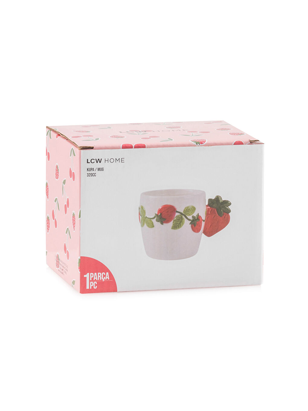 Strawberry Patterned Ceramic Mug 320 ml-3
