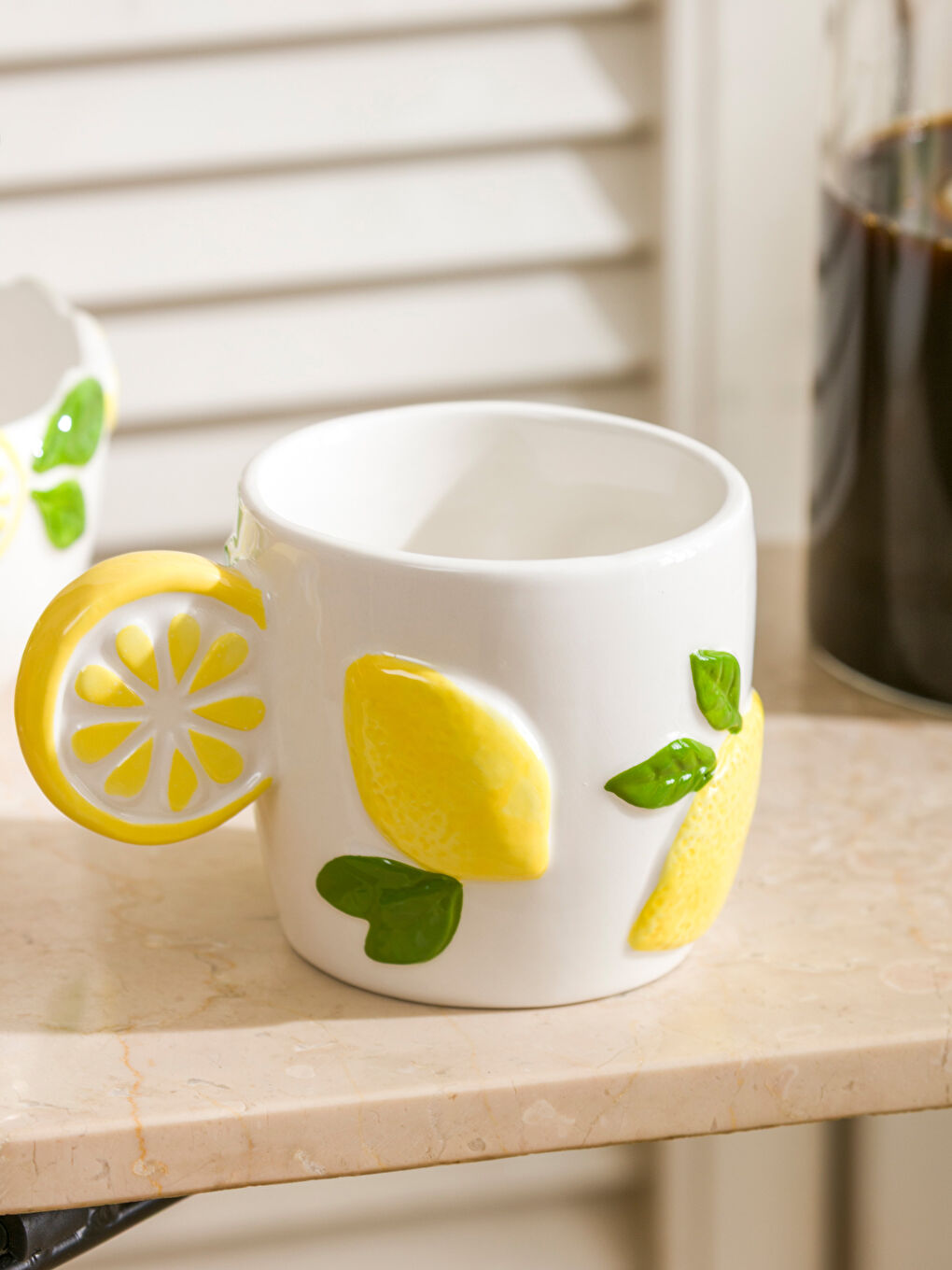 Lemon Patterned Ceramic Mug 330 ml-1
