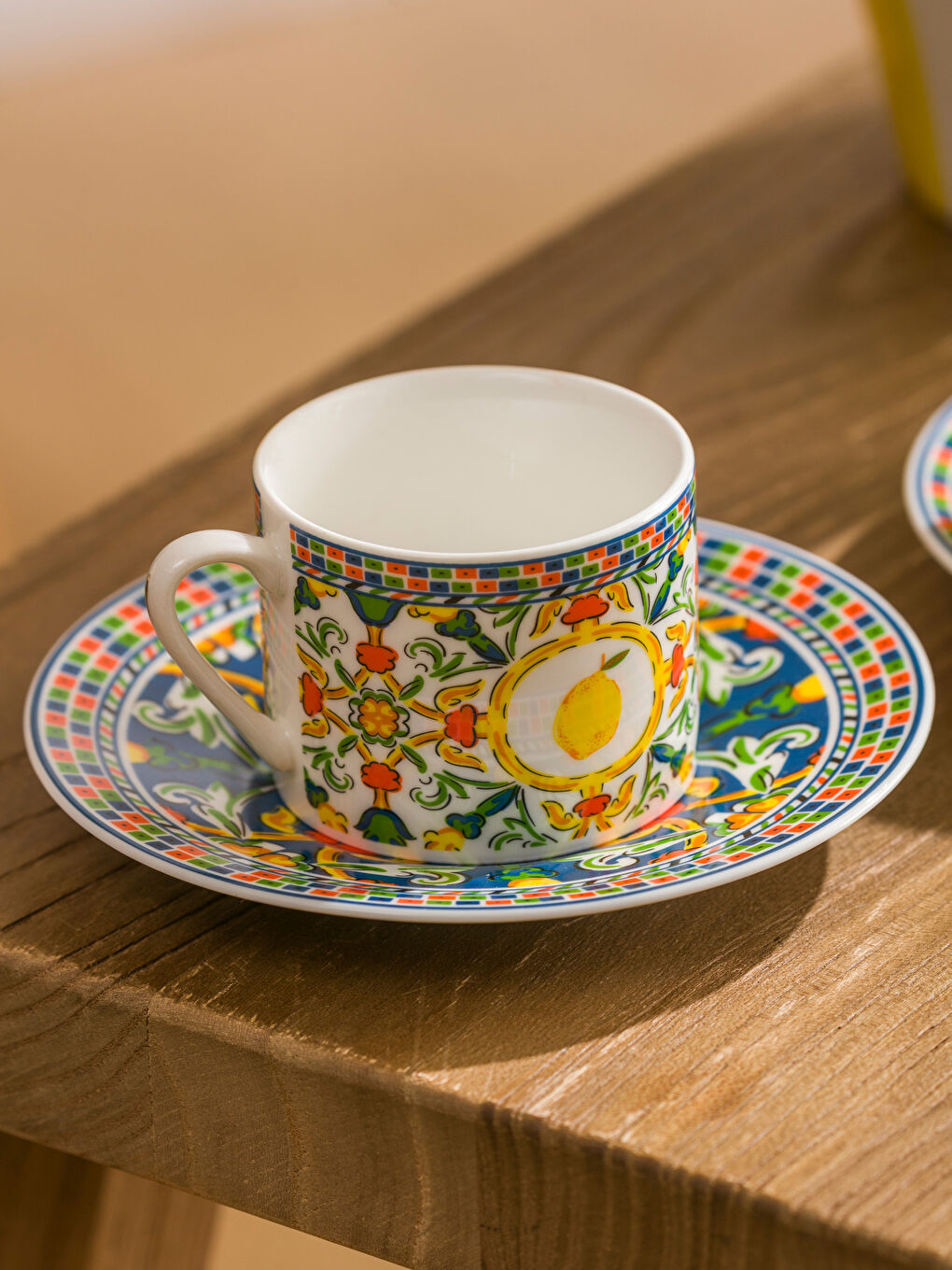 Karışık Baskılı 2 Kişilik Porselen Kahve Fincan Takımı 90 Ml-2