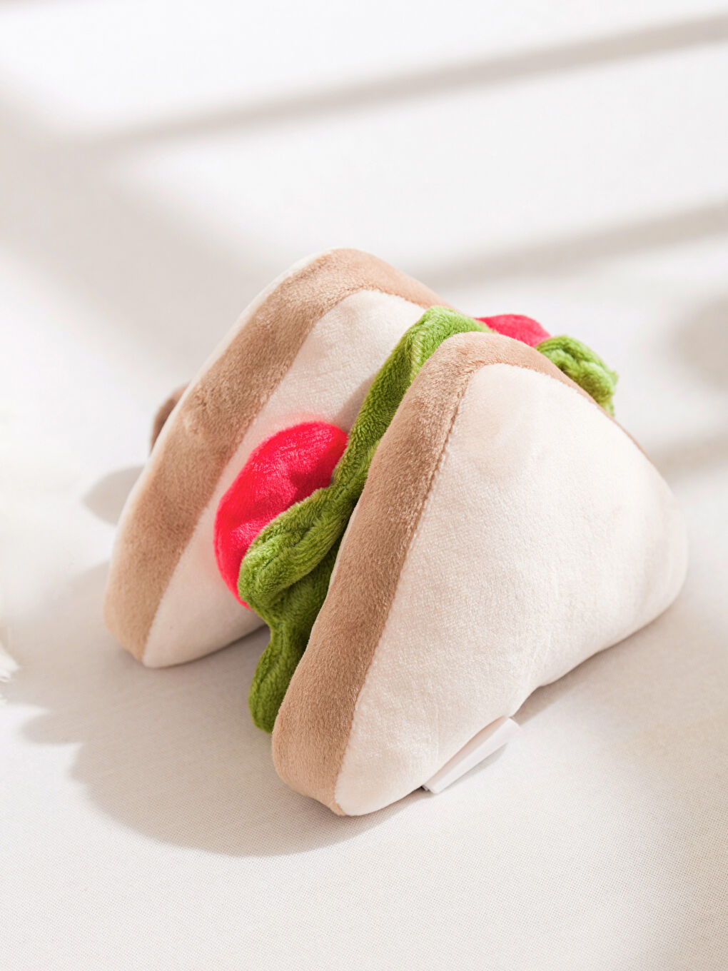 Sandwich-patterned baby plush toy, 12 cm.-1