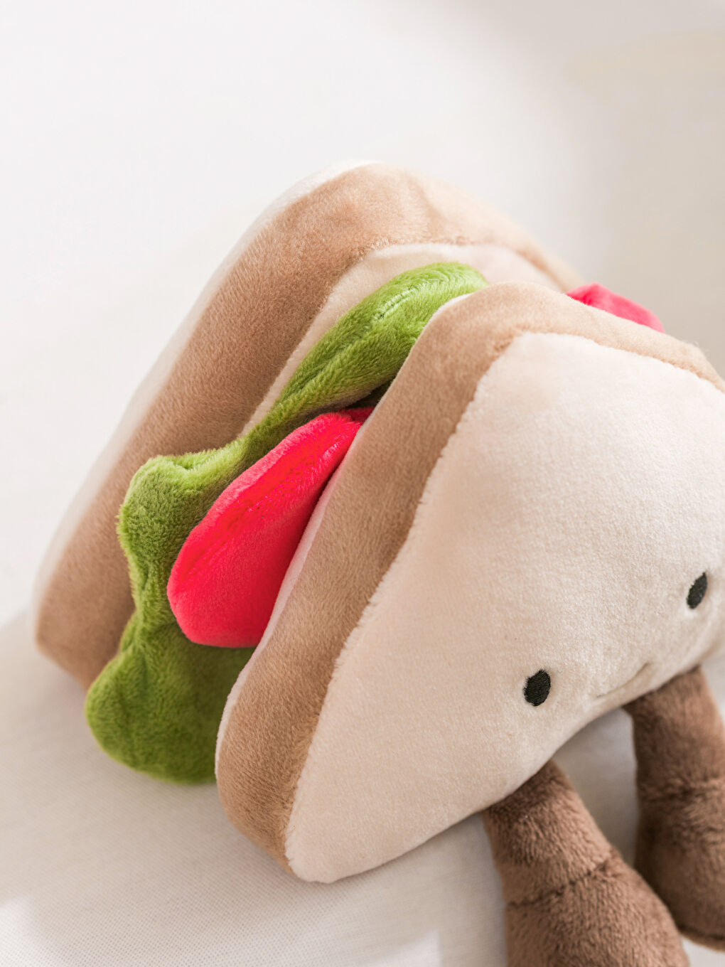 Sandwich-patterned baby plush toy, 12 cm.-2