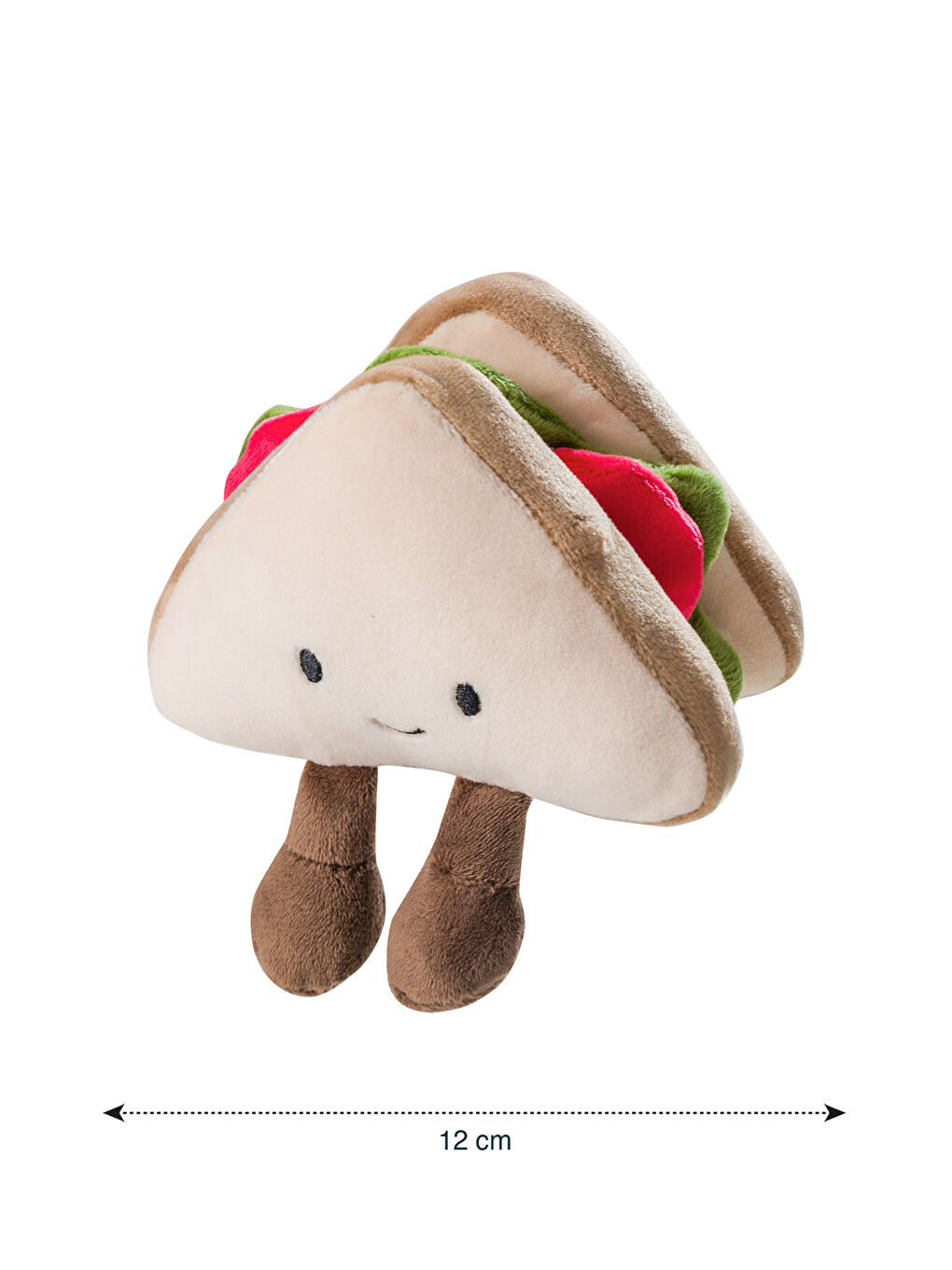 Sandwich-patterned baby plush toy, 12 cm.-3