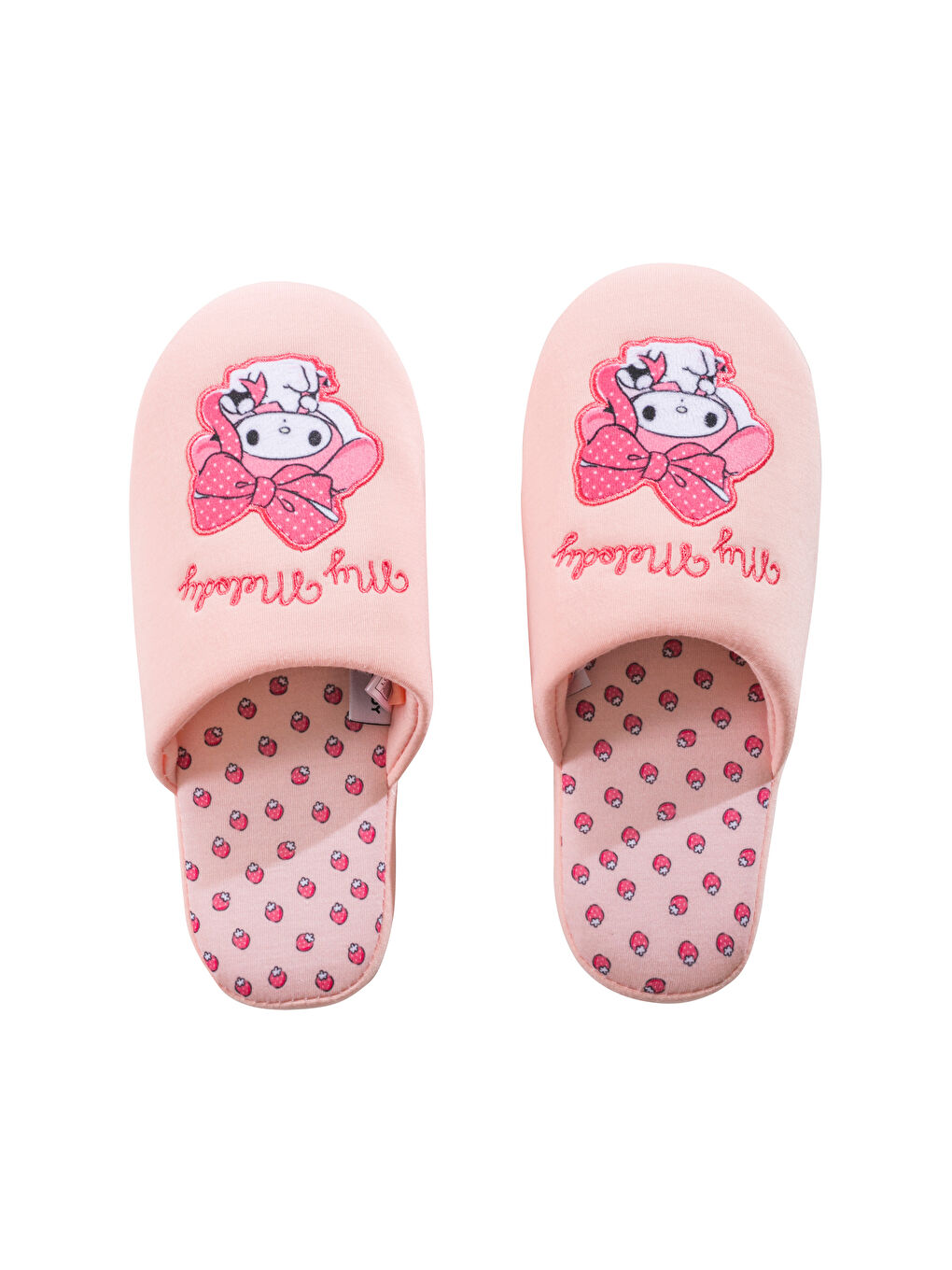My Melody Baskılı Pelüş Kadın Ev Terliği-5