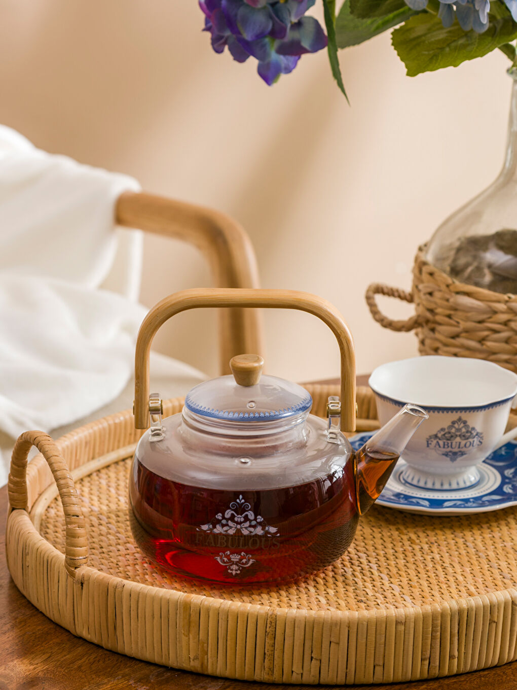 Karışık Cam Demlik 1000 ml