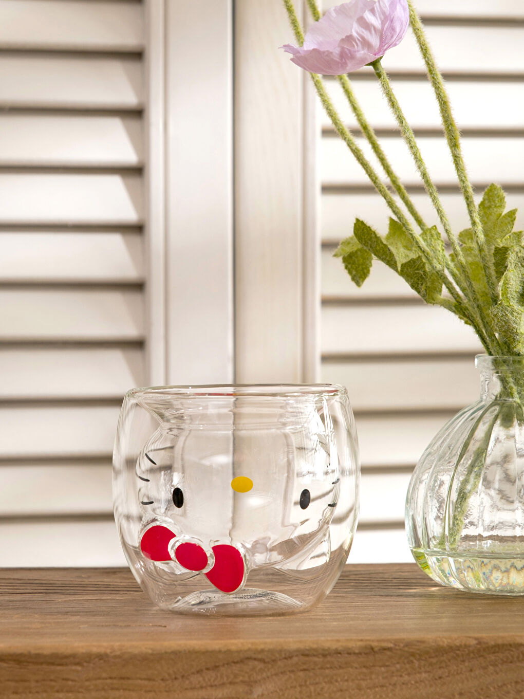 Tasse en verre à double paroi Hello Kitty 230 ml-1