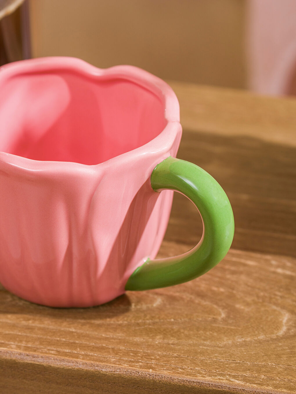 Keramička šolja sa cvetnim motivom, 280 ml-2