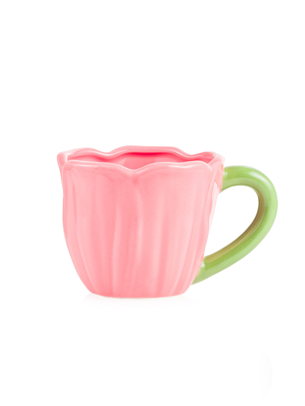 Keramička šolja sa cvetnim motivom, 280 ml-4