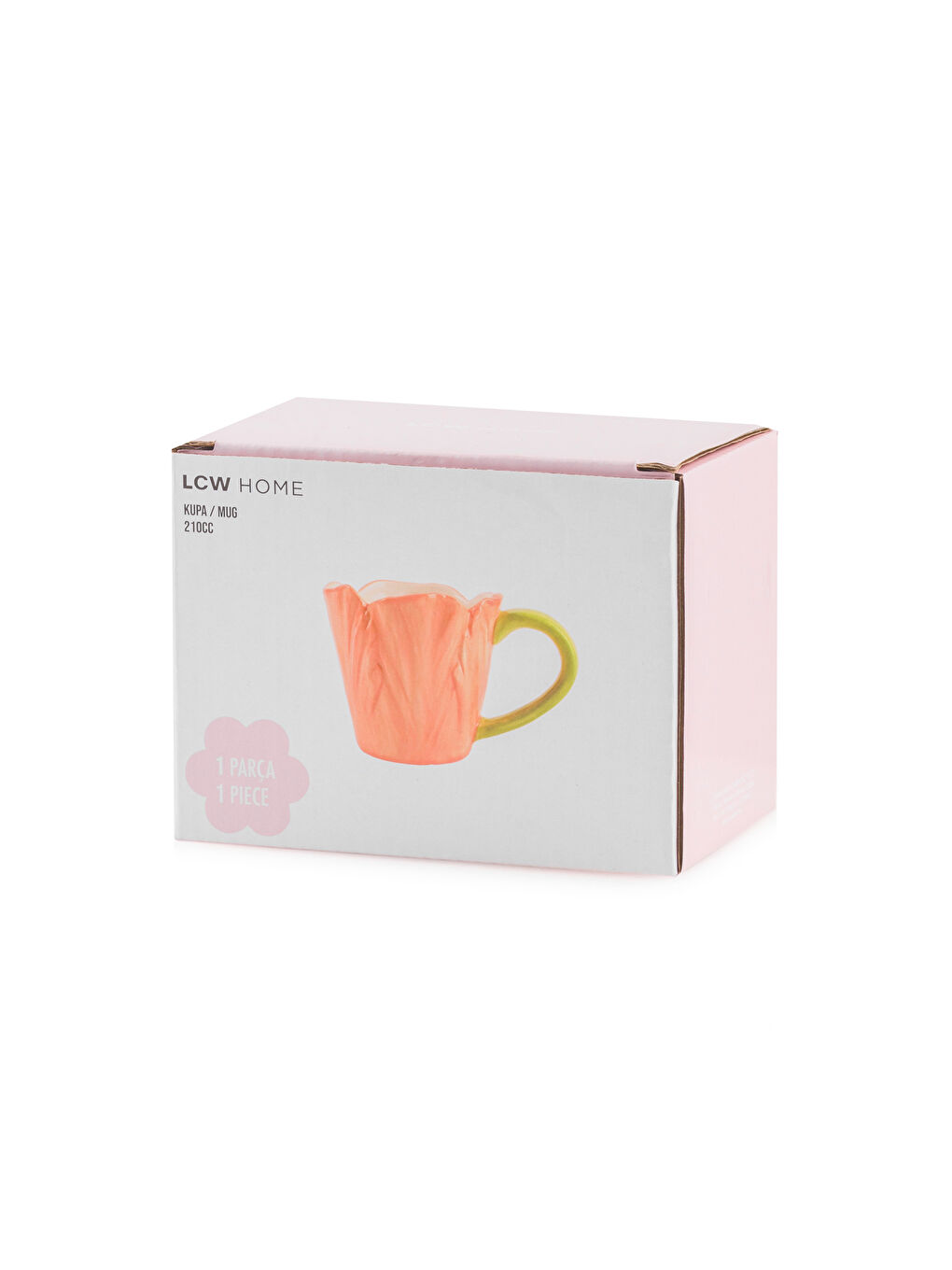 Keramička šolja sa cvetnim motivima, zapremine 210 ml-3