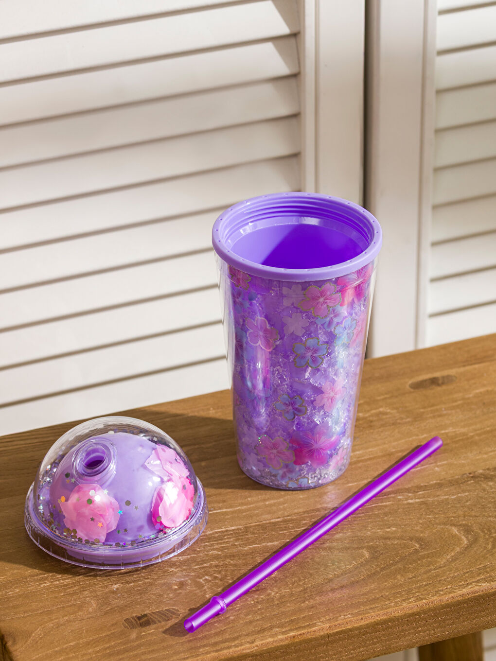 Cvetna slamčica čaša 450 ml-1