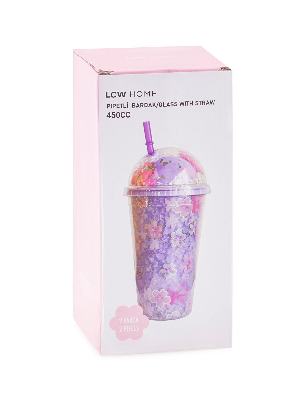 Cvetna slamčica čaša 450 ml-3