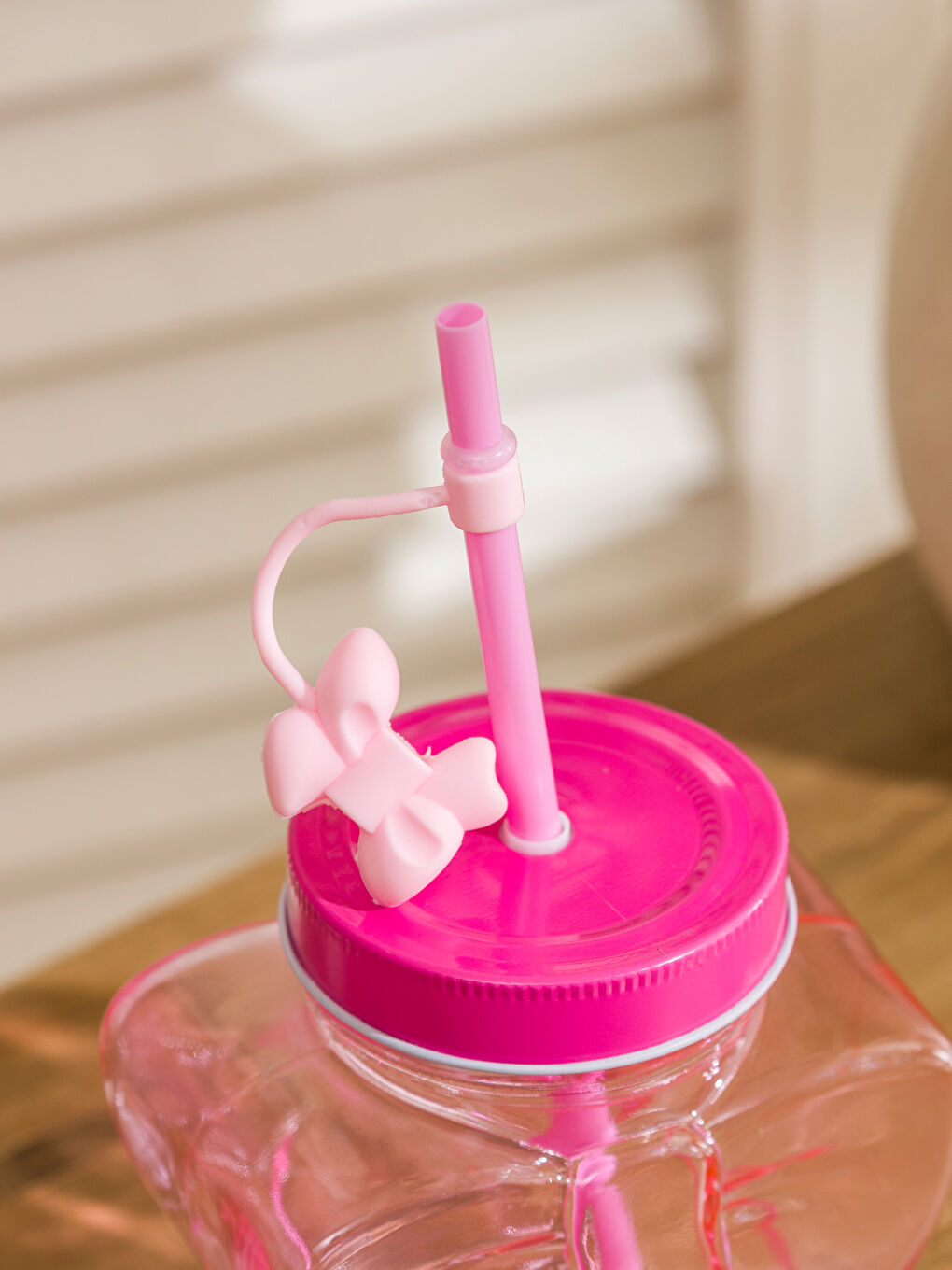 Pipetli Cam Termos Bardak-1