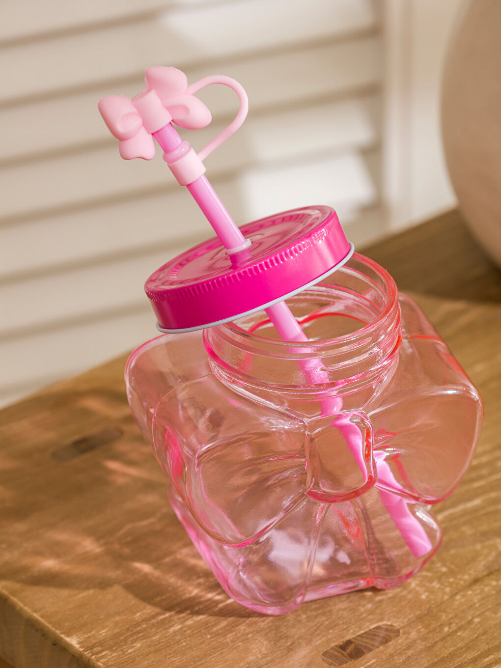 Pipetli Cam Termos Bardak-2