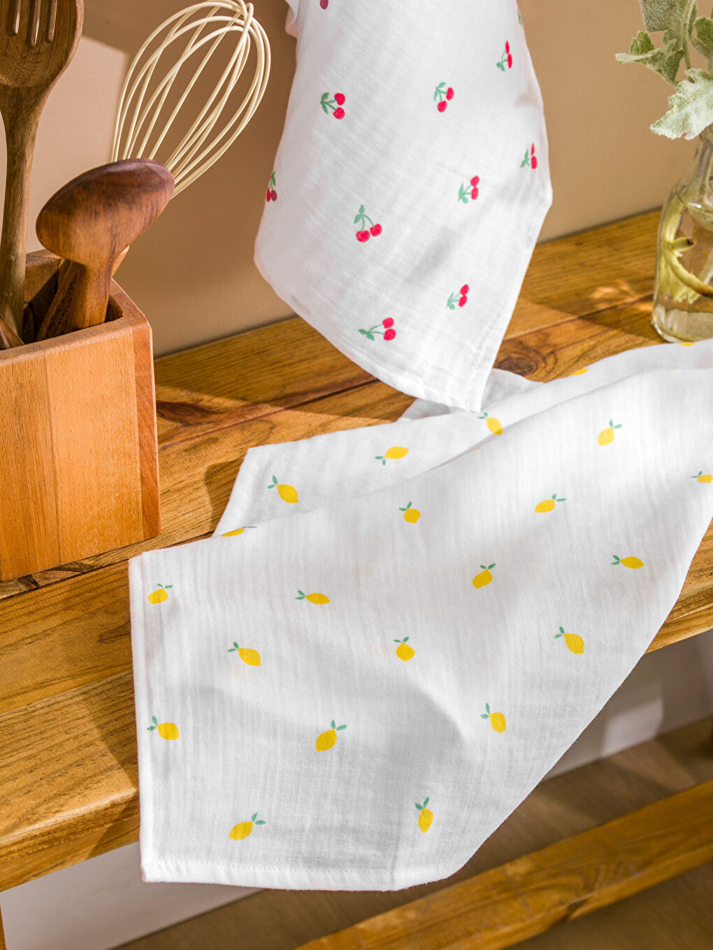 Karışık Pamuklu Baskılı Kurulama Bezi 2'li 40x60 cm-3