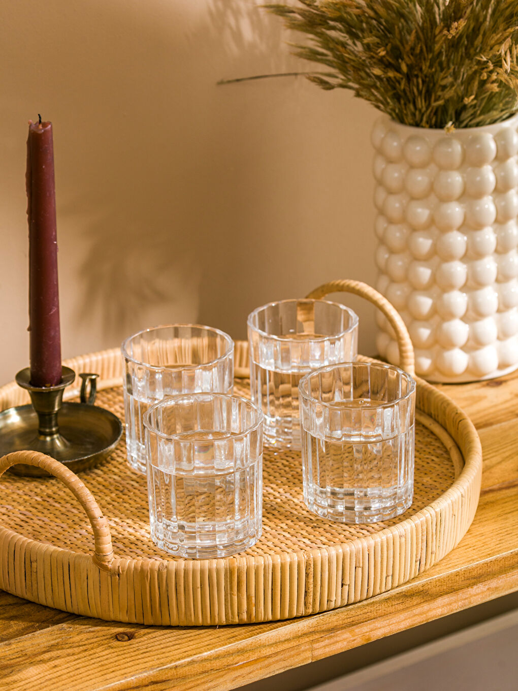 Glass Water Glass Set of 4 310 ml