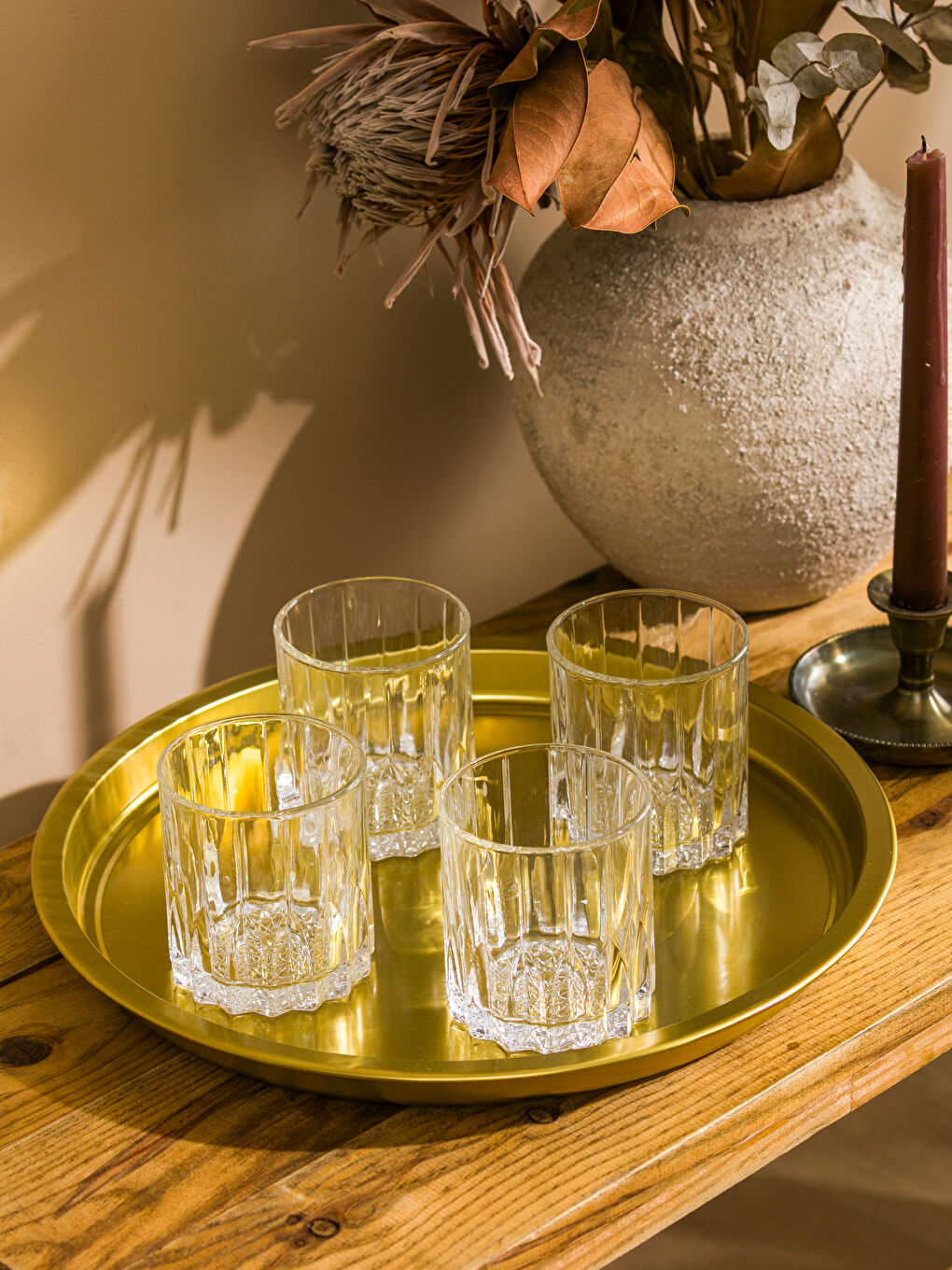 Glass Water Glass Set of 4 290 ml-1