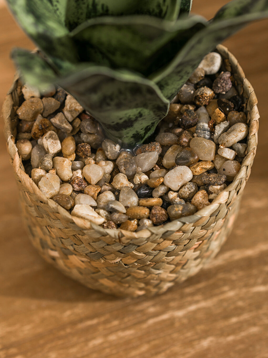 Decorative Artificial Flower in Rattan Pot 18 cm-2