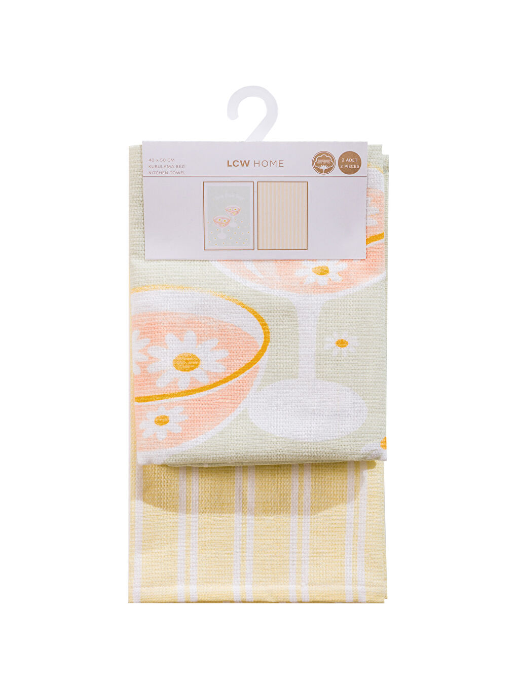 Karışık Baskılı Kuruluma Bezi 2'li 40x50 cm	-4