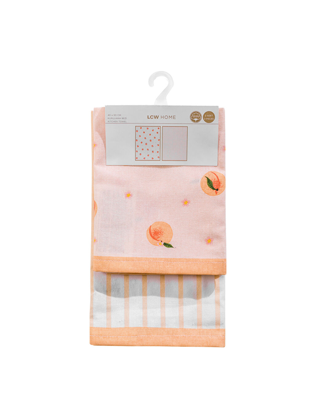 مجموعة فوطة شاي منقوشة 40x50 سم عبوتان-3