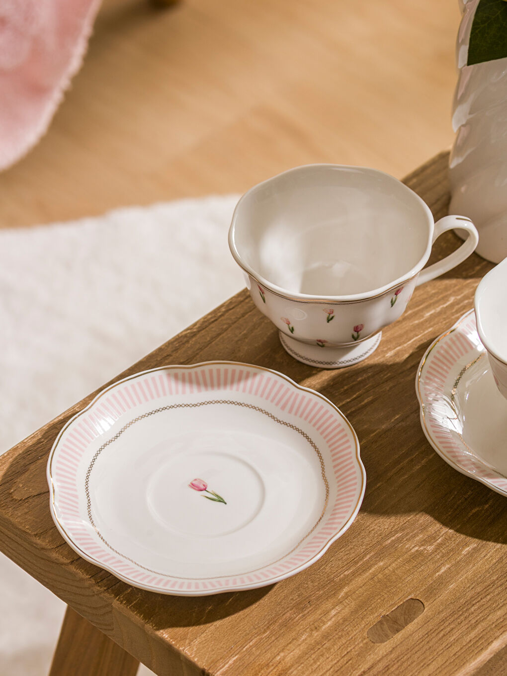 Karışık Baskılı 2 Kişilik Porselen Kahve Fincan Takımı 90 ml-1