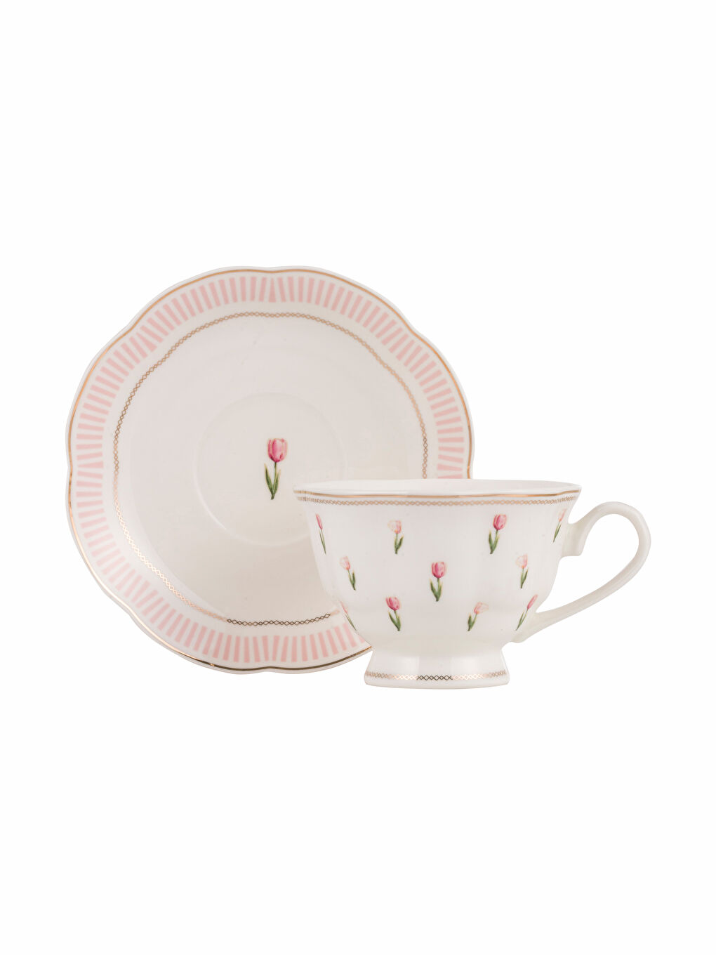 Karışık 2 Kişilik Porselen Kahve Fincan Takımı 220 ml-4