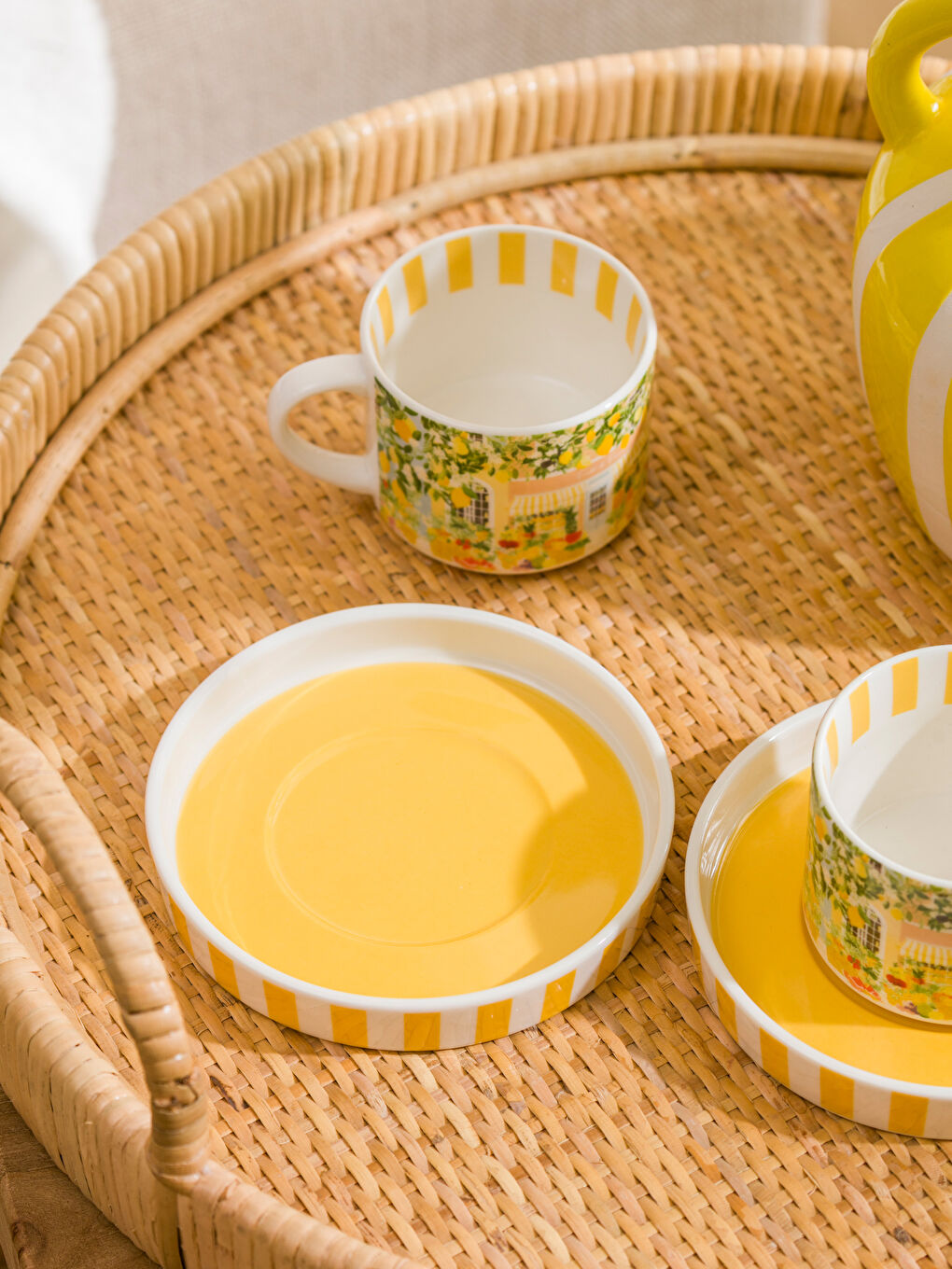 Karışık Baskılı 2 Kişilik Porselen Kahve Fincan Takımı 115 ml-1